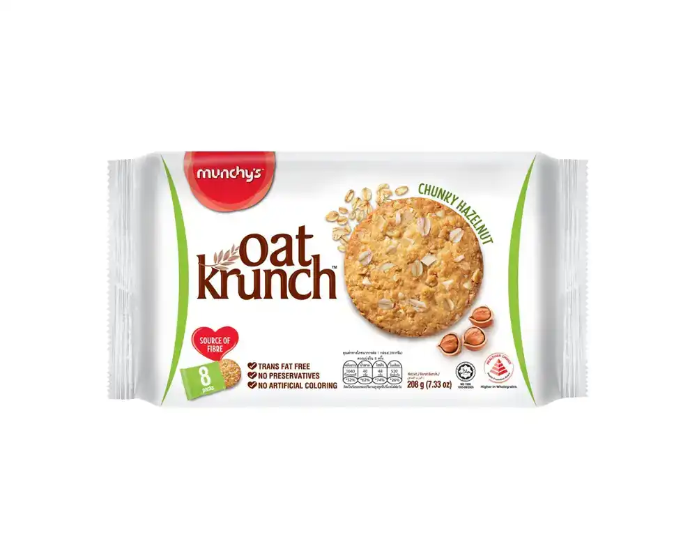 Munchy's Oat Krunch Chunky Hazelnut Cookies 208gm