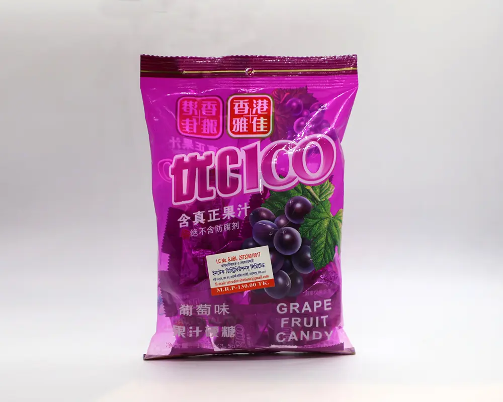 UC 100 Fruit Candy Grape 100gm