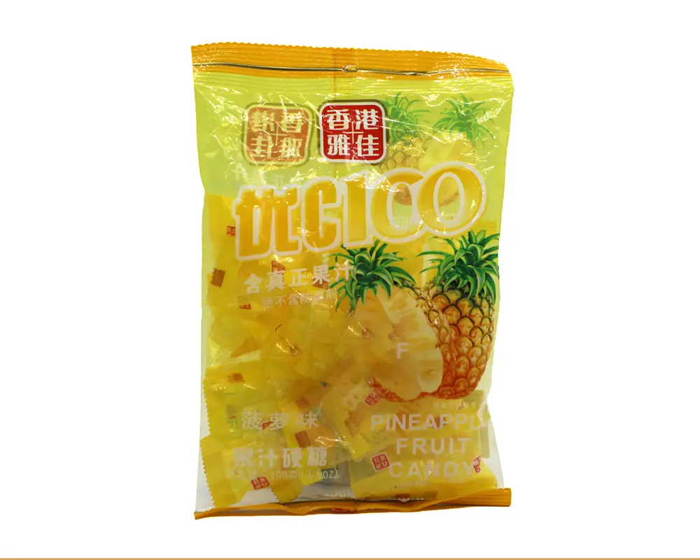 UC 100 Fruit Candy Pineapple 100gm