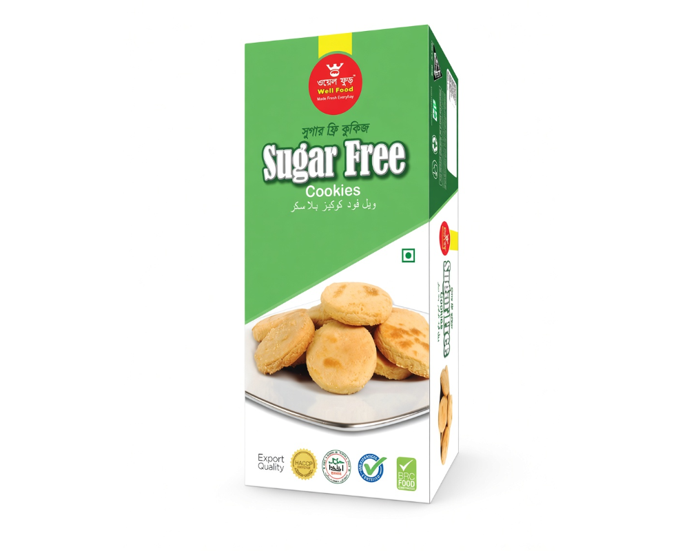 Well Food Sugar Free Cookies Biscuits 250gm