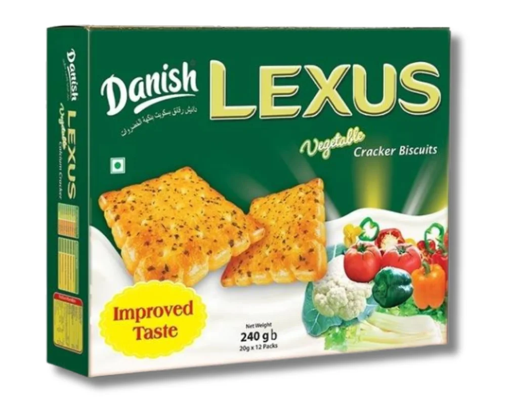 Danish Lexus Vegetable Cracker Biscuit 180(±)60gm