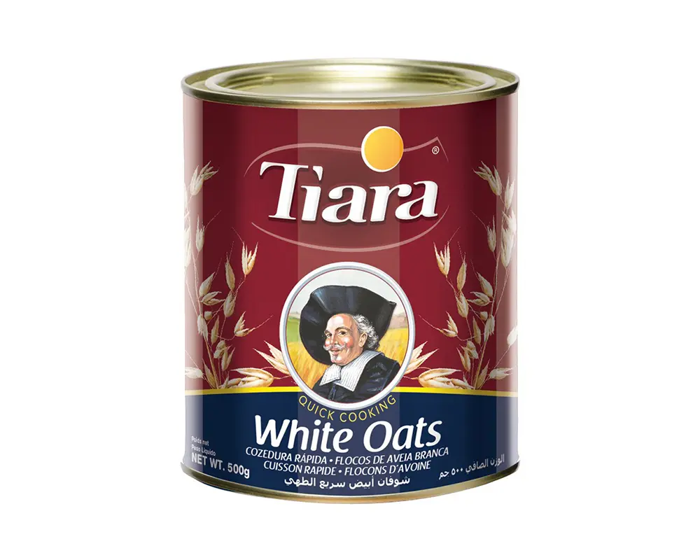 TIARA White Oats 500gm (Tin)