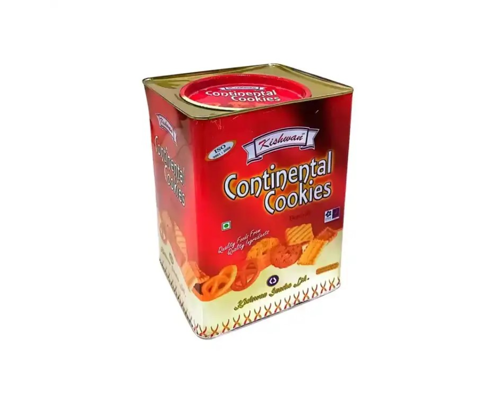 Kishwan Continental Cookies Biscuit 900gm (Tin)