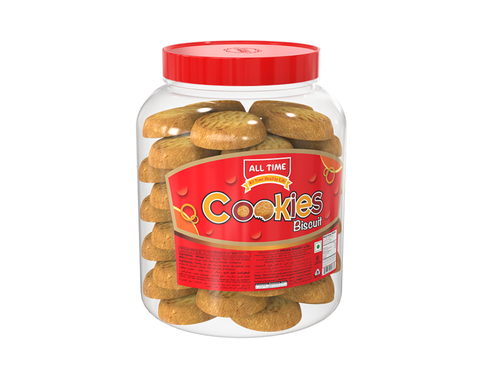 Pran All Time Cookies Biscuits 300gm (Jar)