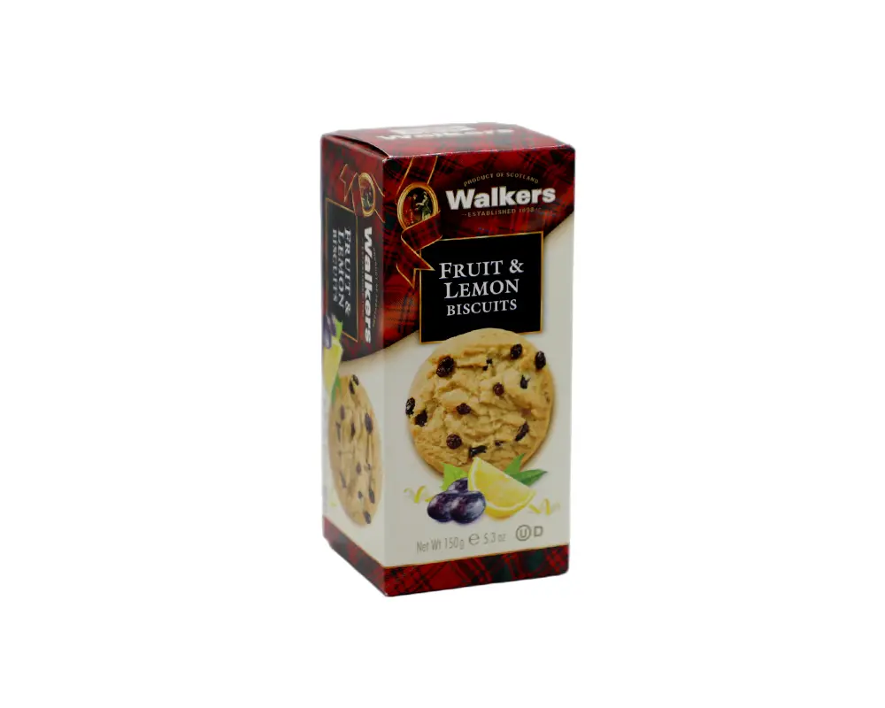 Walkers Fruit & Lemon Biscuits 150gm