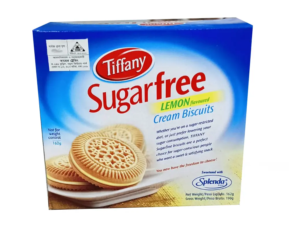 Tiffany Sugar Free Lemon Cream Biscuits 162gm