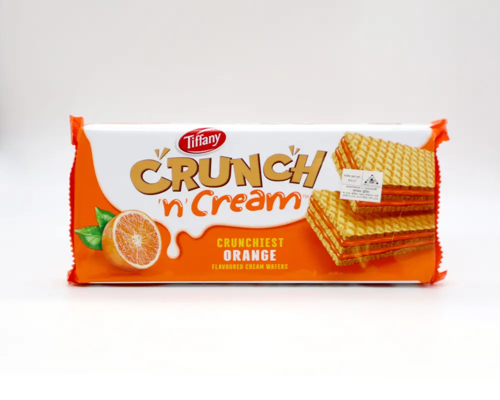 Tiffany Crunch Orange Cream Wafer 153(±)18gm