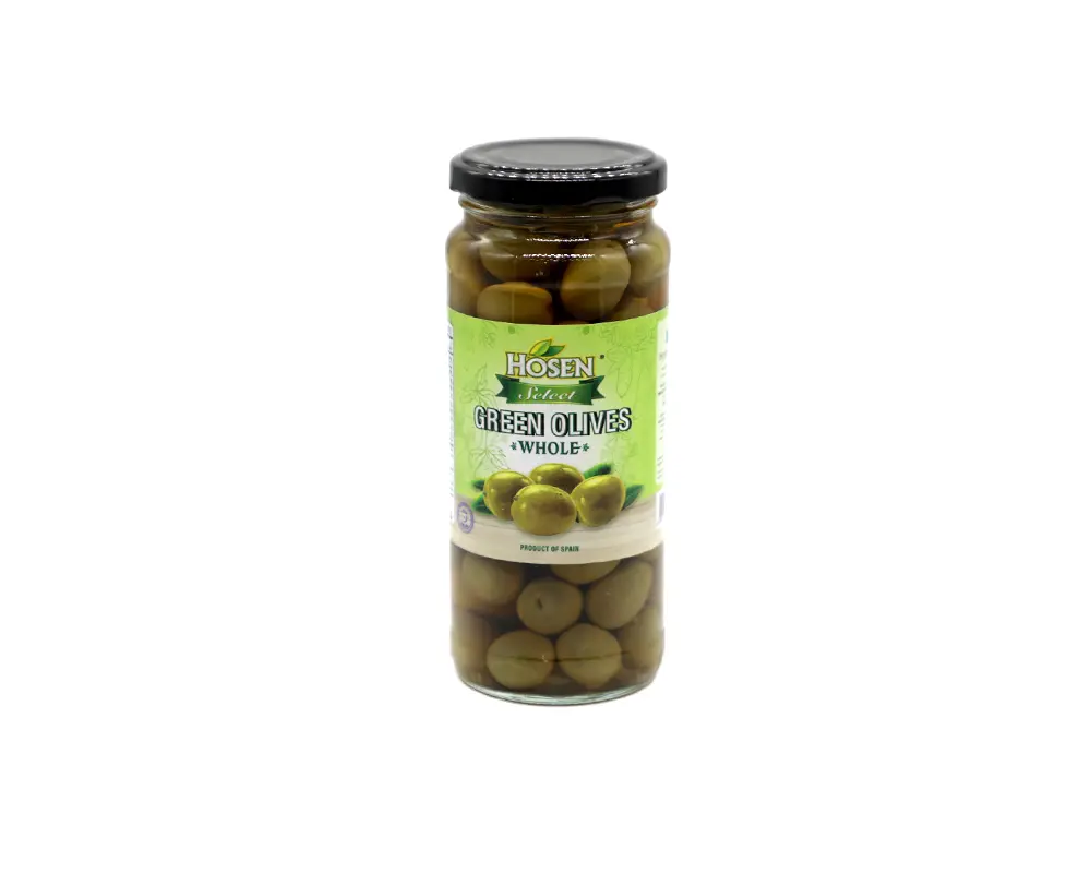 Hosen Green Olives Whole 350gm