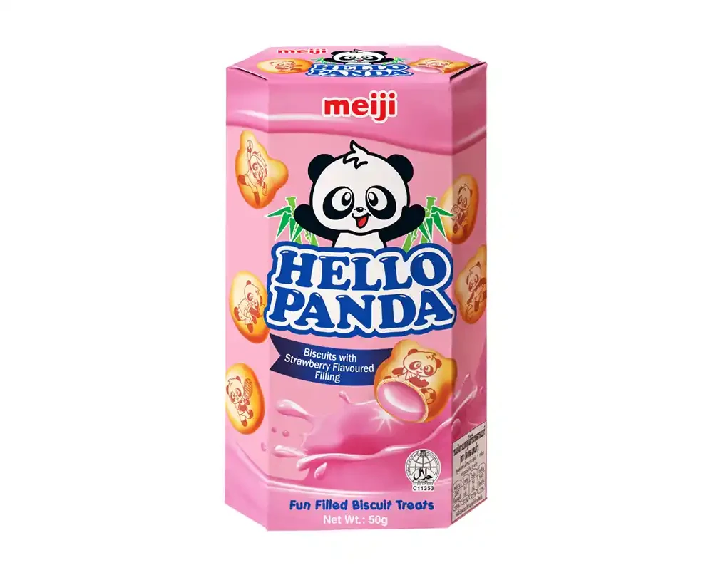 Meiji Hello Panda Biscuits Strawberry Flavour 47gm