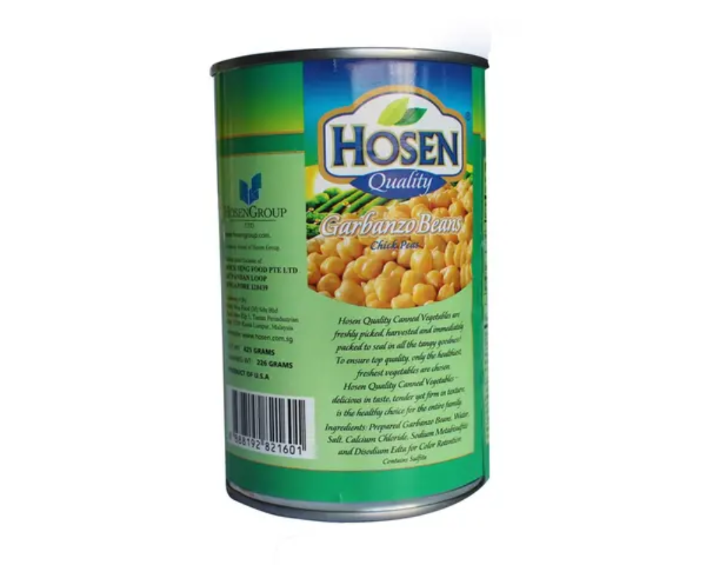 Hosen Quality Garbanzo Beans Chick Peas 425(±)14gm