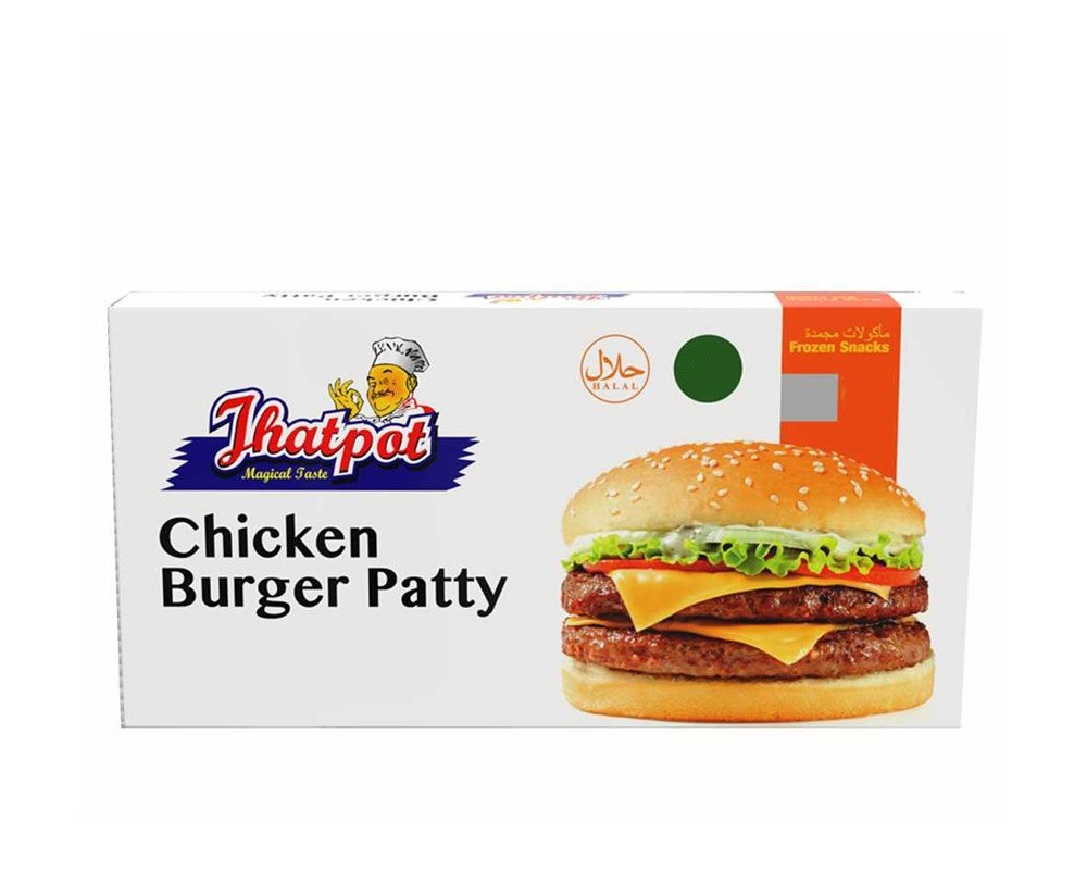 Jhatpot Chicken Burger Patty 200gm (4Pcs)