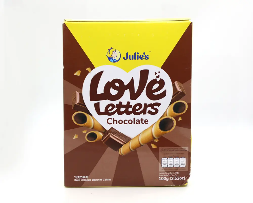 Julie's Love Letters Chocolate Cream 100gm