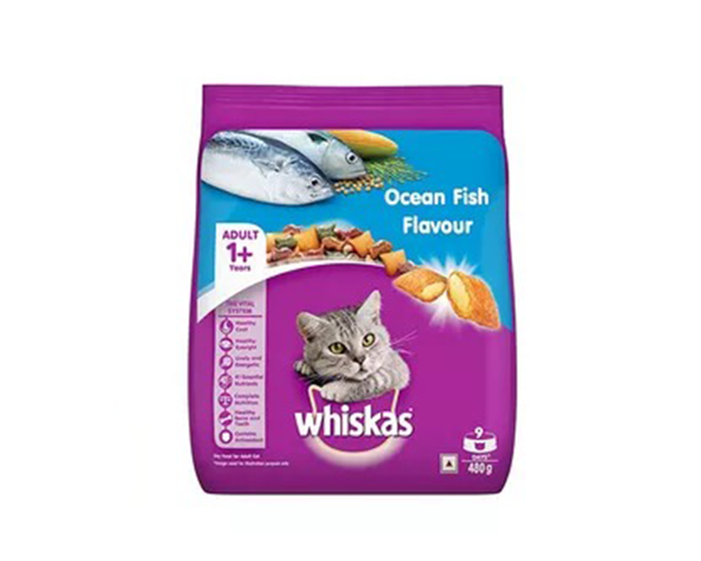 Whiskas Ocean Fish Cat Food 480gm