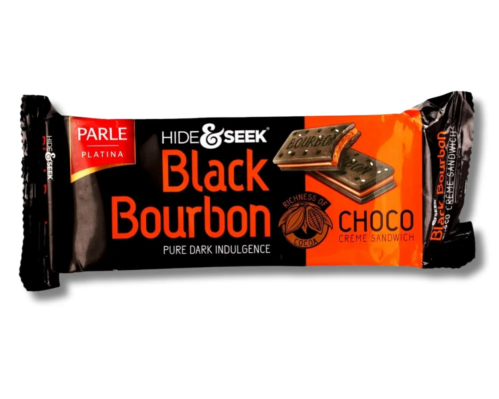 Parle Hide & Seek Black Bourbon Choco Cream Sandwich 100gm