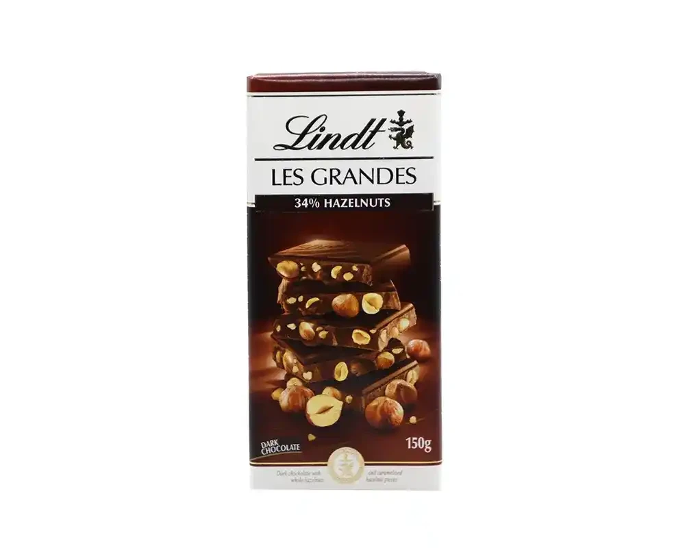 Lindt Lesgrandes 34% Hazelnut Bar 150gm
