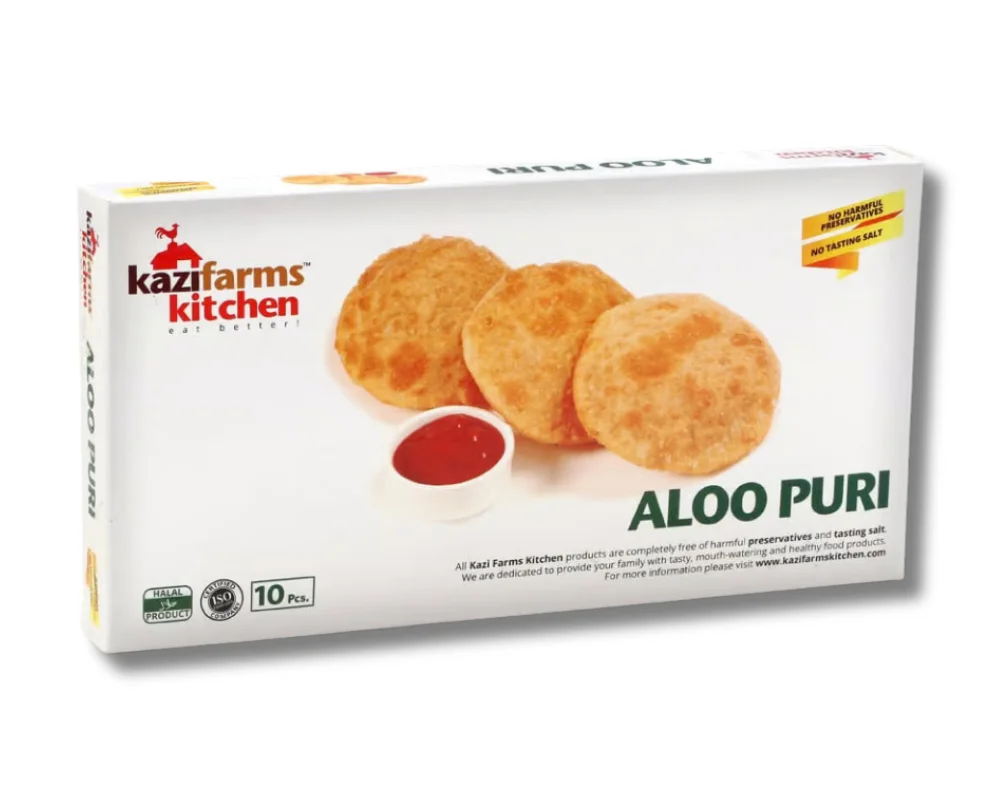 KaziFarms Kitchen Aloo Puri 450gm (10Pcs)