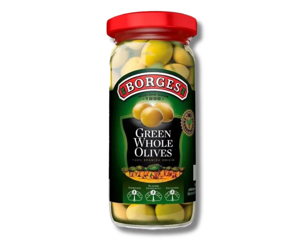 Borges Green Whole Olives 350gm