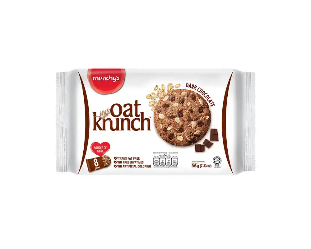 Munchy's Oat Krunch Nutty Chocolate Cookies 208gm