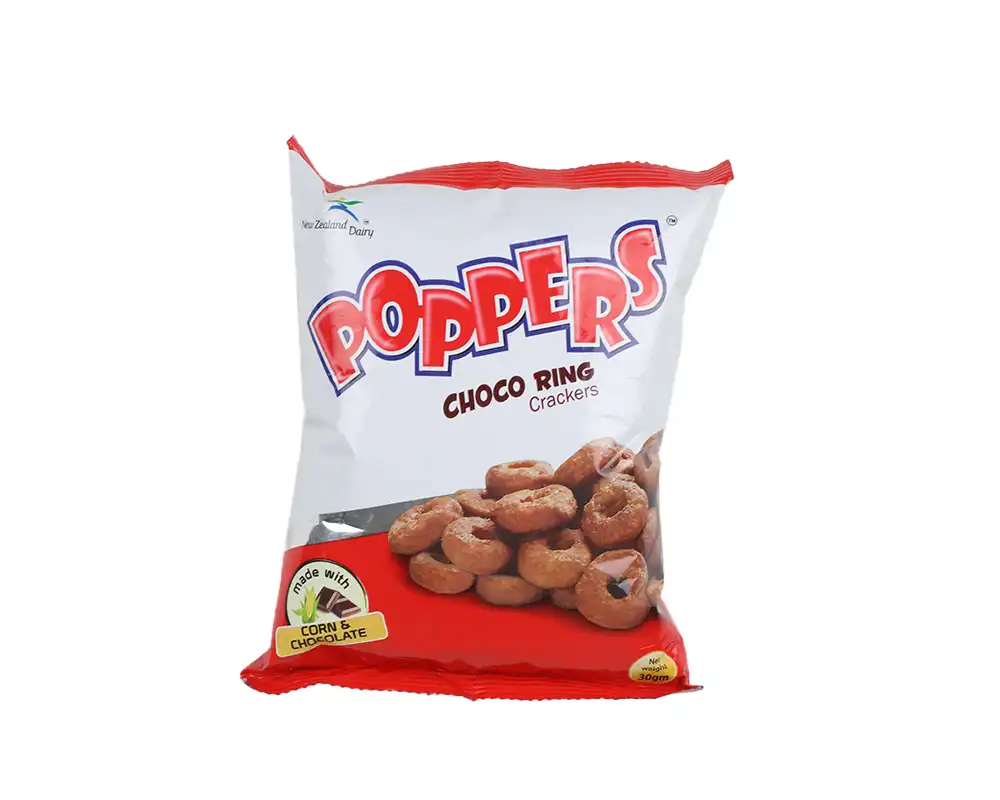 Poppers Choco Ring Crackers Chips 30gm