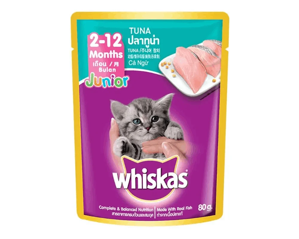 Whiskas Junior Tuna Cat Food 80(±5)gm
