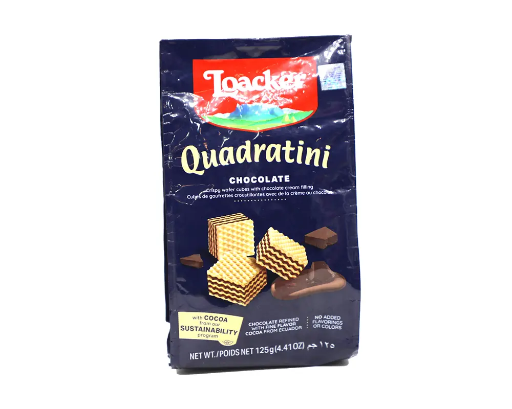 Loacker Quadratini Chocolate Wafer 125gm