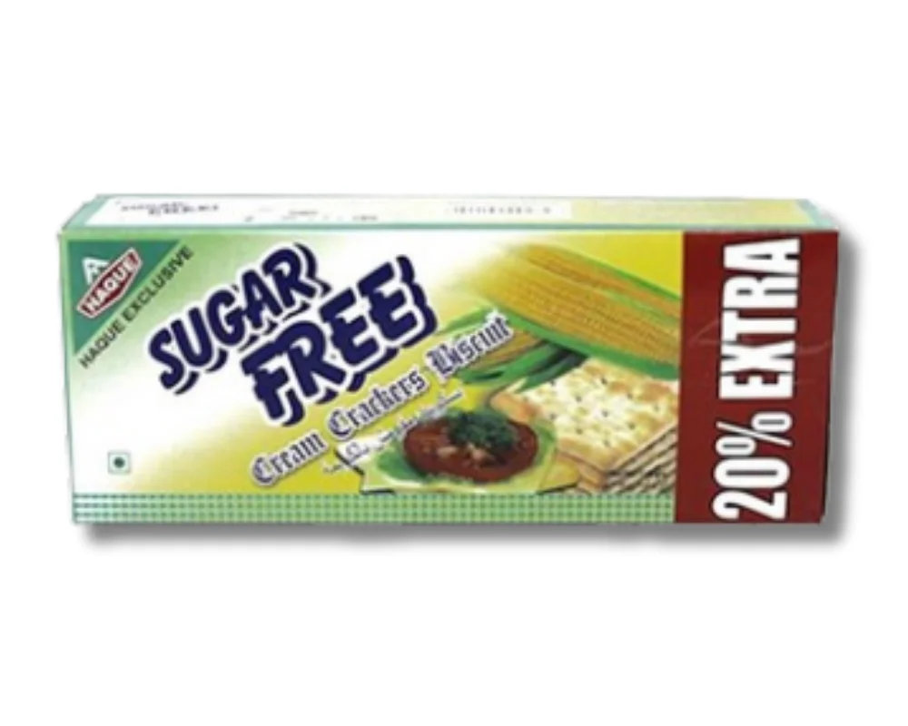 Haque Sugar Free Cream Crackers Biscuits 102(±)10gm
