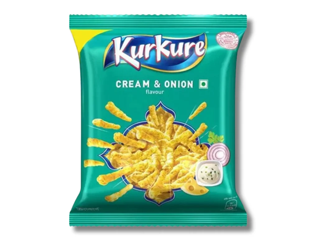 Kurkure Cream & Onion Chips 31(±)6gm