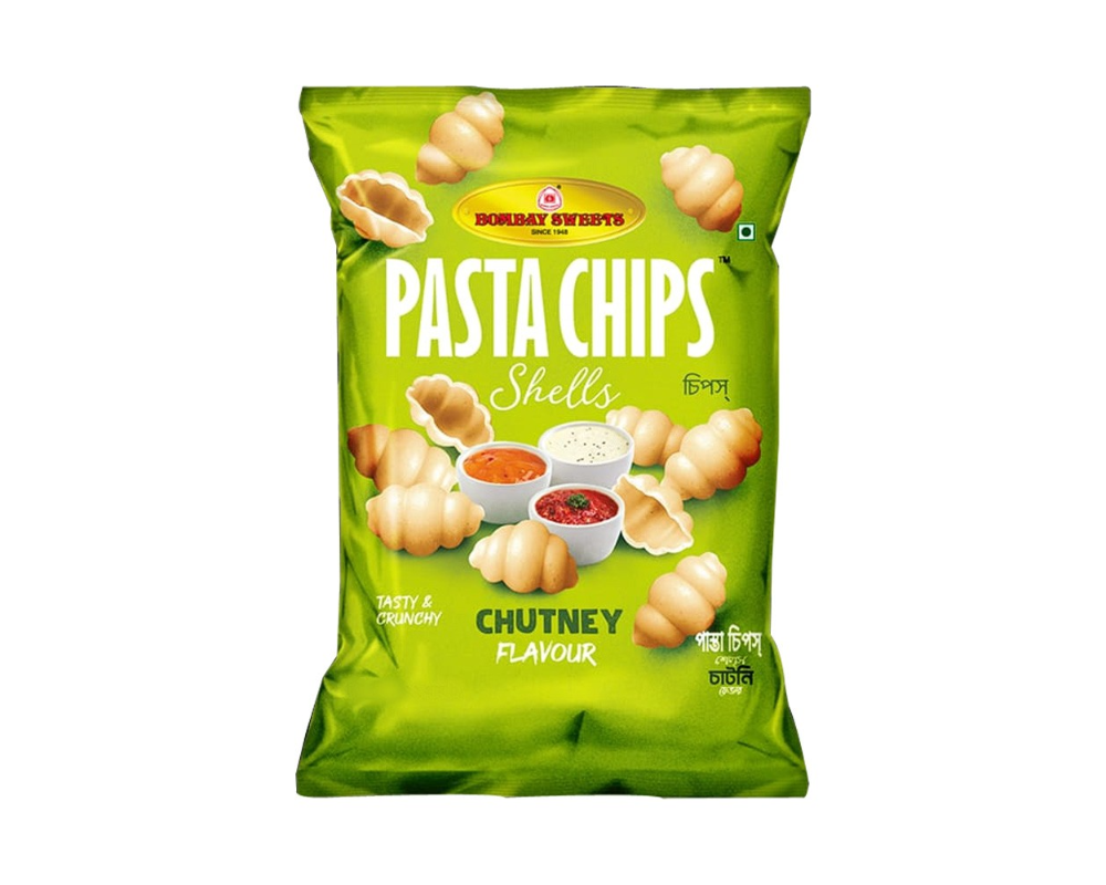 Bombay Sweets Pasta Shells Chutney Flavor Chips 20(±)5gm