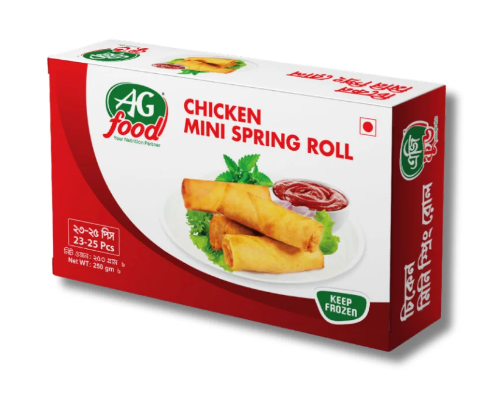 AG Food Chicken Mini Spring Roll 250gm (23-25Pcs)