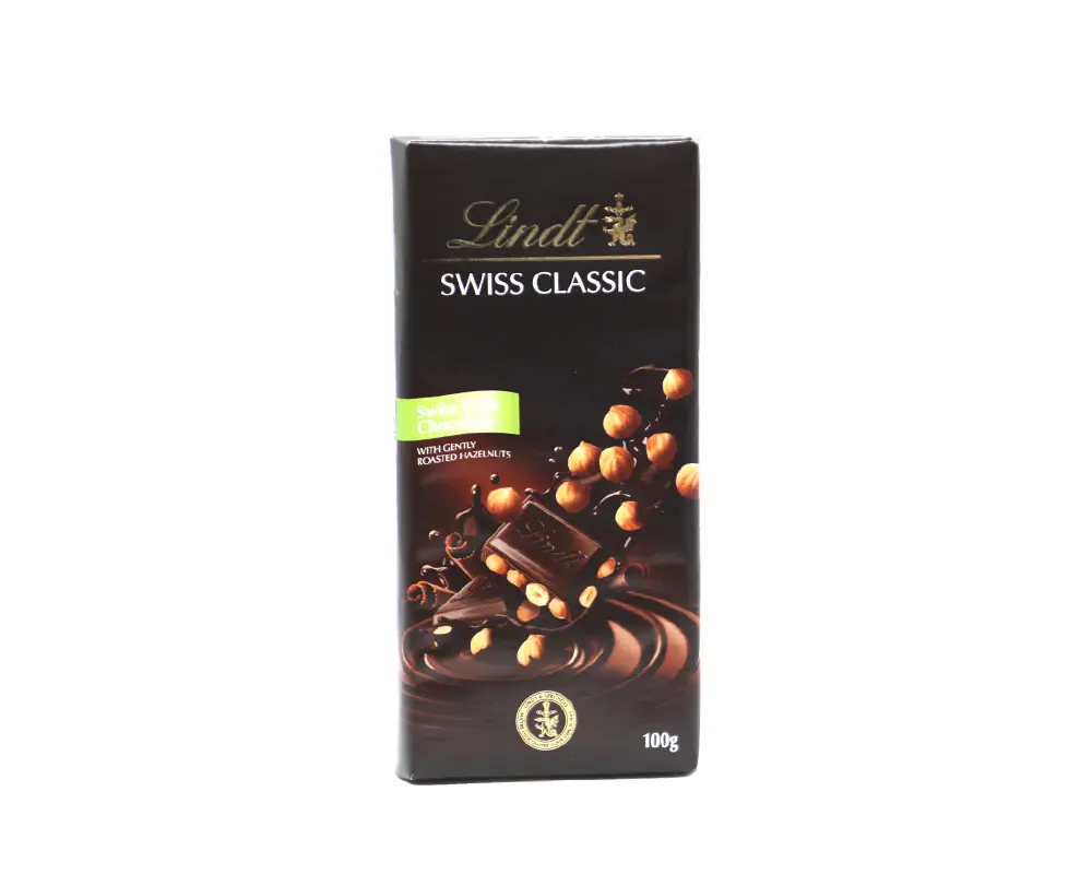 Lindt 34% Hazelnuts Dark Chocolate 150gm
