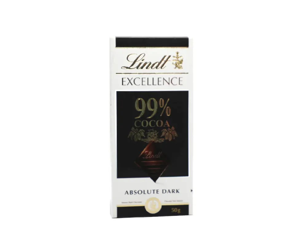 Lindt 99% Cocoa Dark Chocolate 50gm
