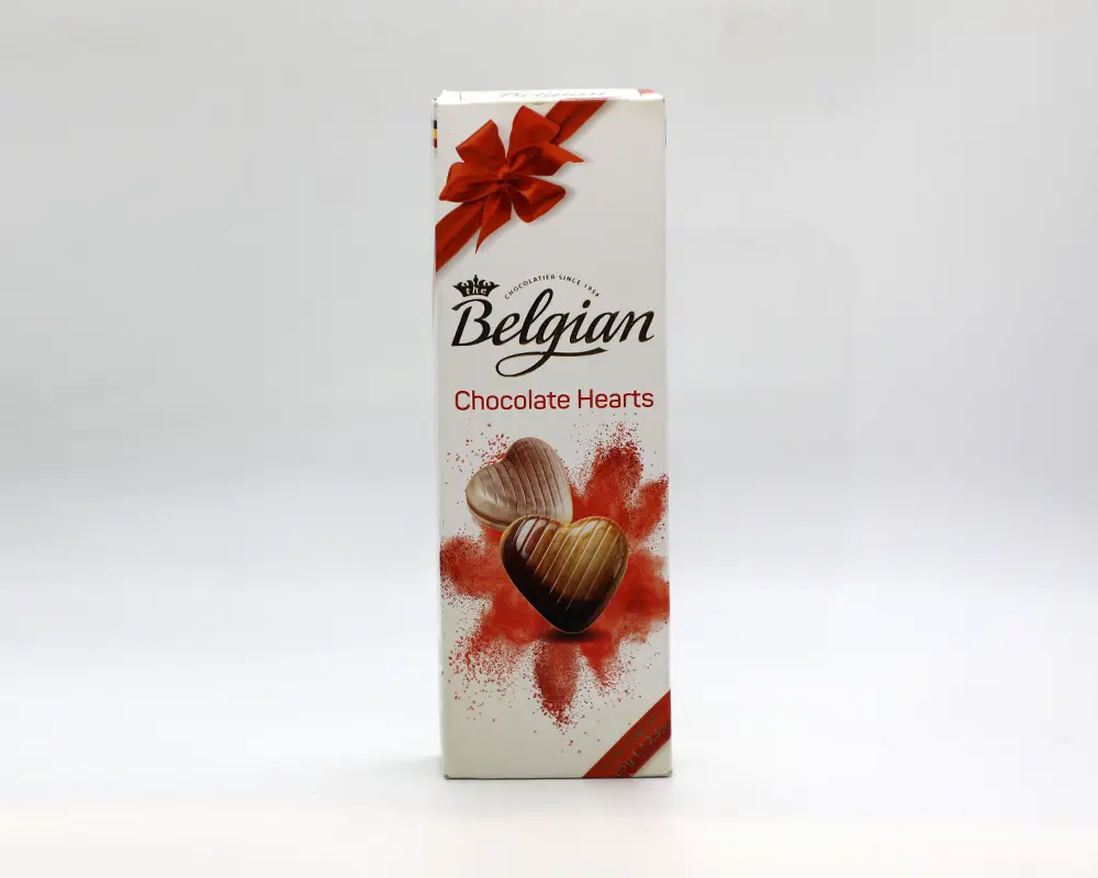 Belgian Hearts Chocolate 65gm