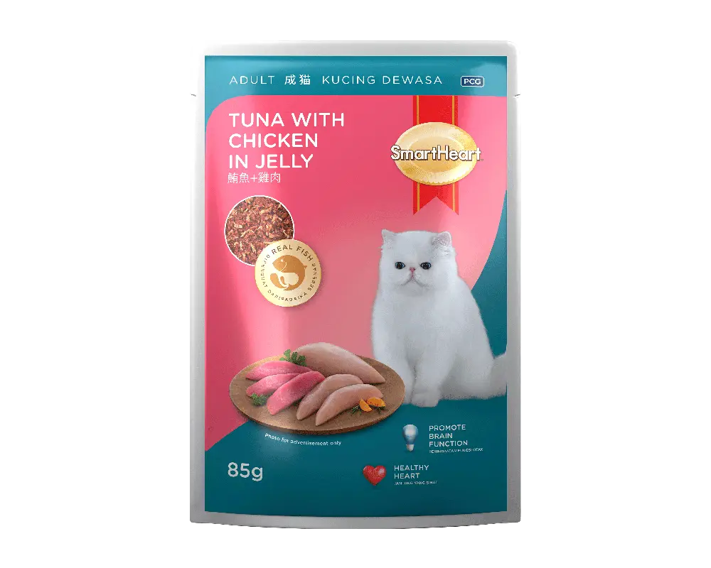 SmartHeart Tuna Ckn.in Jelly C.Food 85gm