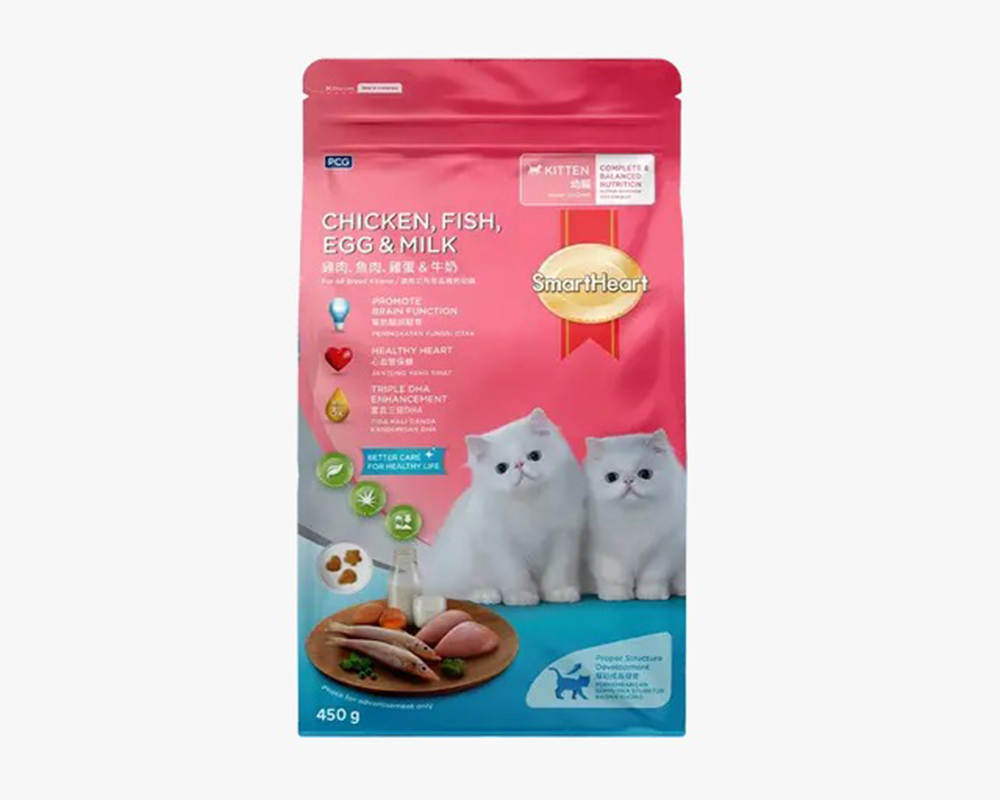 SmartHeart Ckn.Fish Egg & Milk C.Food 450gm