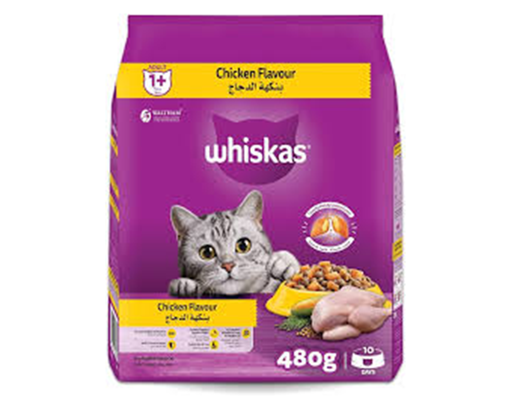 Whiskas Chicken Flav.Cat Food 480gm