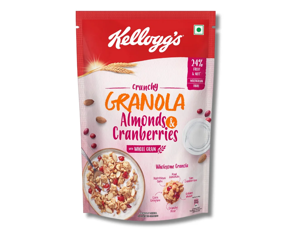 Kellogg's Crunchy Granola Almonds & Cranberries 460gm