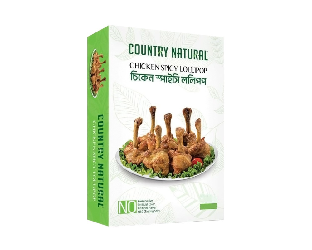 Country Natural Chicken Spicy Lollipop 400gm