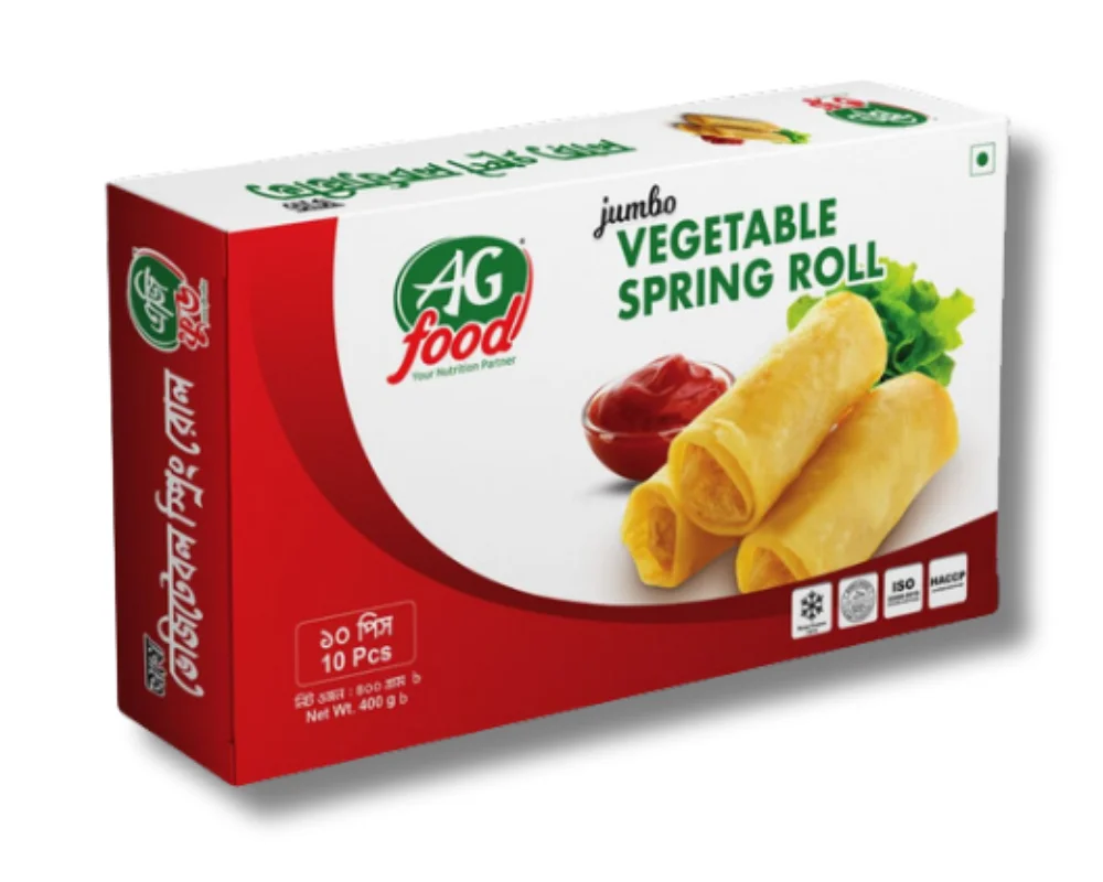 AG Food Vegetable Spring Roll 400gm (10Pcs)
