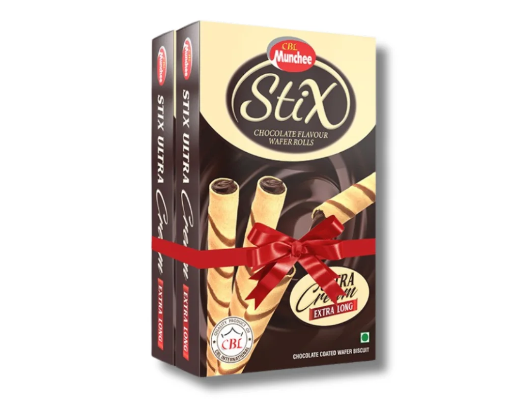CBL Munchee Ultra Cream Stix Chocolate Wafer 200gm (Buy1 Get1 Free)