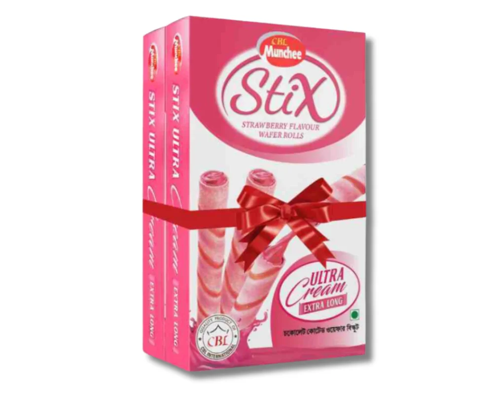 CBL Munchee Ultra Cream Stix Strawberry Wafer 200gm (Buy1 Get1 Free)