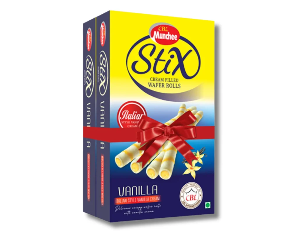 CBL Munchee Stix Italian Vanilla Cream Wafer 200gm (Buy1 Get1 Free)