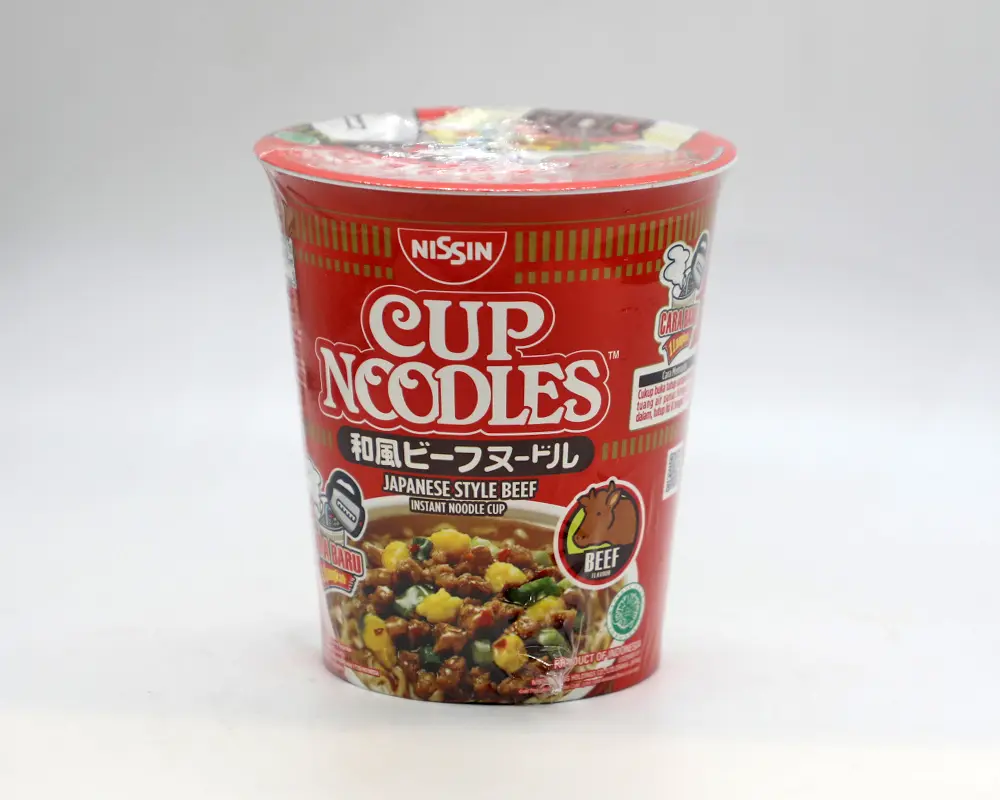 Nissin Japanese Style Beef Cup Noodles 62(±)4gm