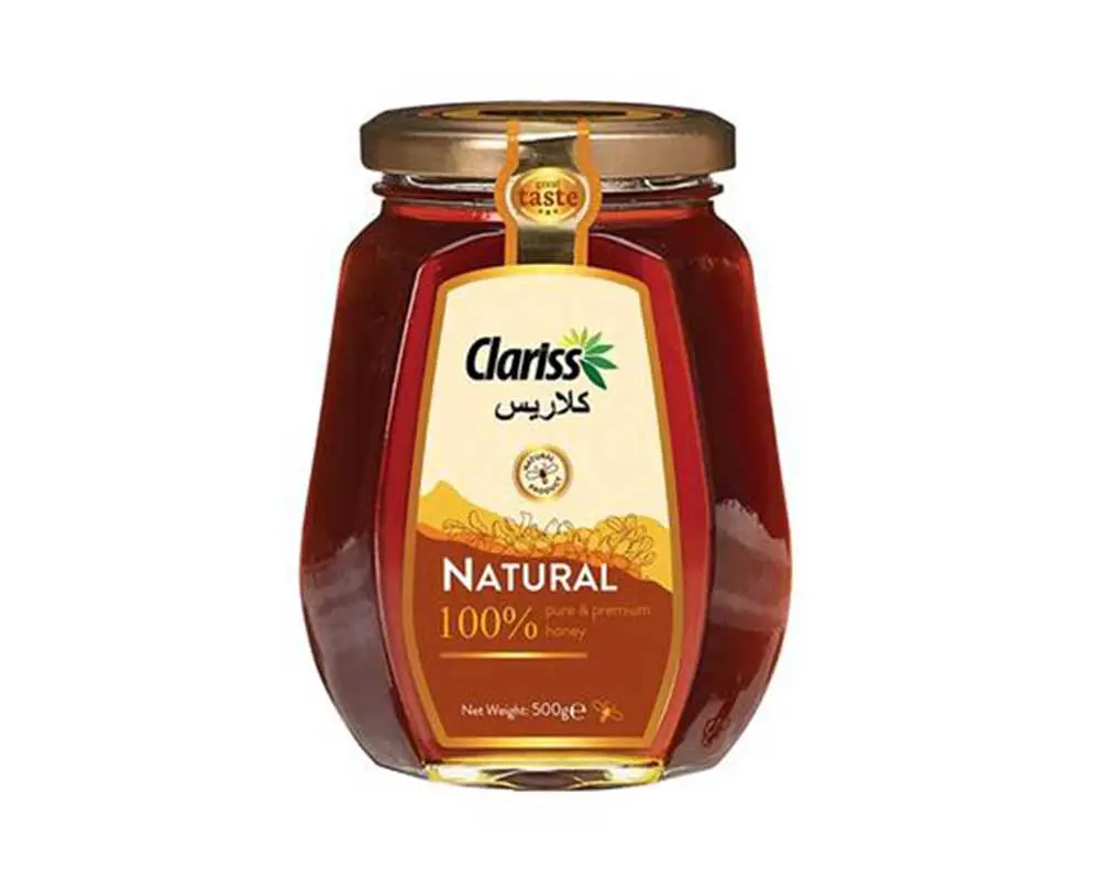 Clariss Natural Honey 500gm (Glass Jar)