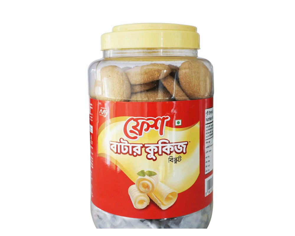 Fresh Butter Cookies Biscuits 750gm (Jar)