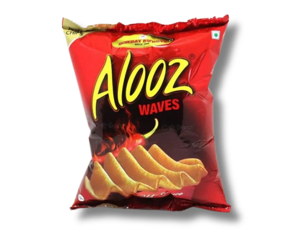 Bombay Sweets Alooz Waves Hot Sauce Chips 20(±)3gm
