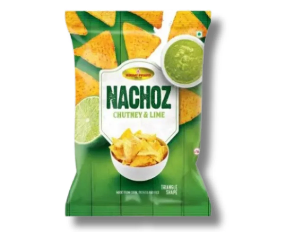 Bombay Sweets Nachoz Chips Chutney & Lime 25(±)3gm