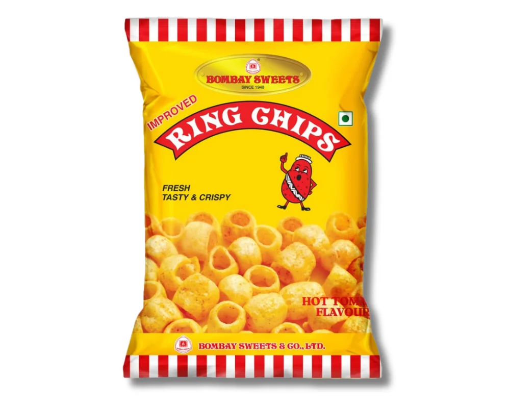 Bombay Sweets Ring Chips Hot Tomato 22(±)3gm