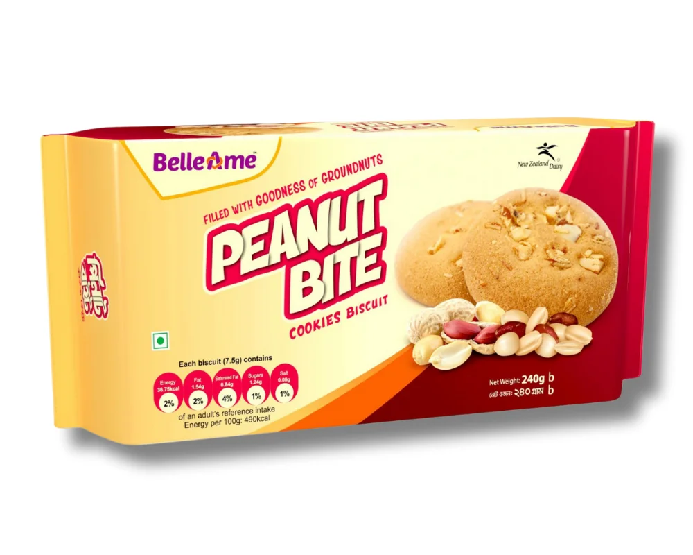 BelleAme Peanut Bite Cookies Biscuit 240gm