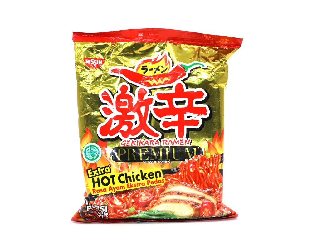 Nissin Premium Hot Chicken 121gm Indonesia