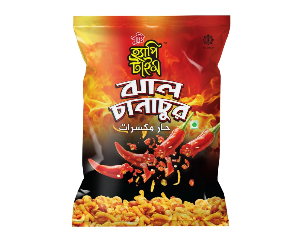 Pusti Happy Time Jhal Chanachur 250(±)50gm